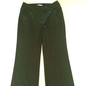 Flat Front Pin Striped Wool Blend Dress Pants Sz 8